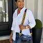 NCAT Beaded purse strap and clear bag