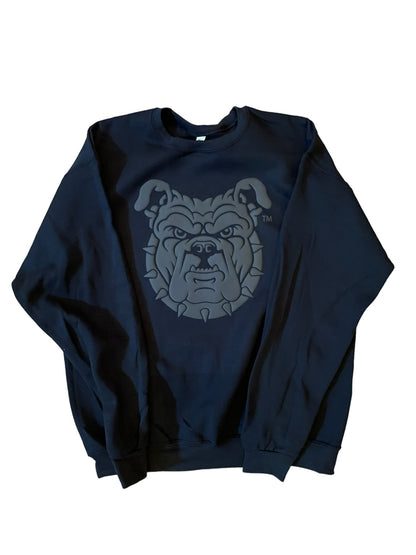 NCAT Aggie Dog Black on Black Puff Crewneck